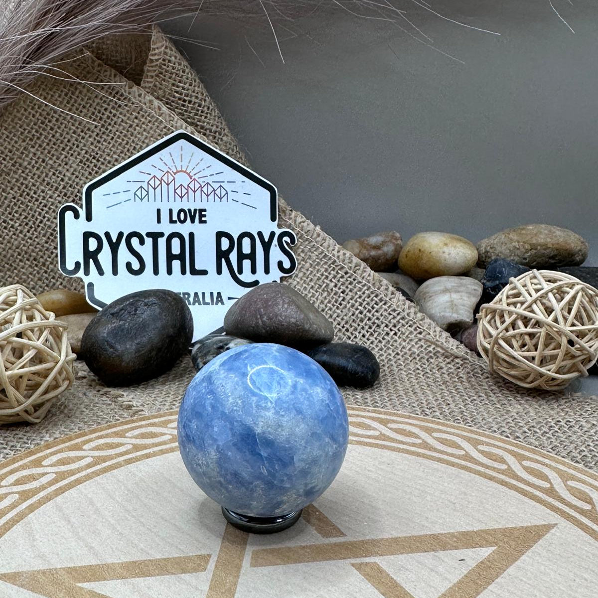 Blue Calcite Sphere
