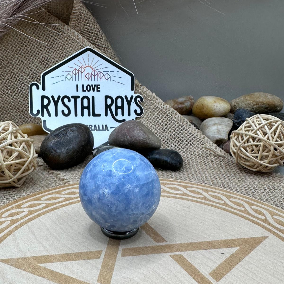 Blue Calcite Sphere