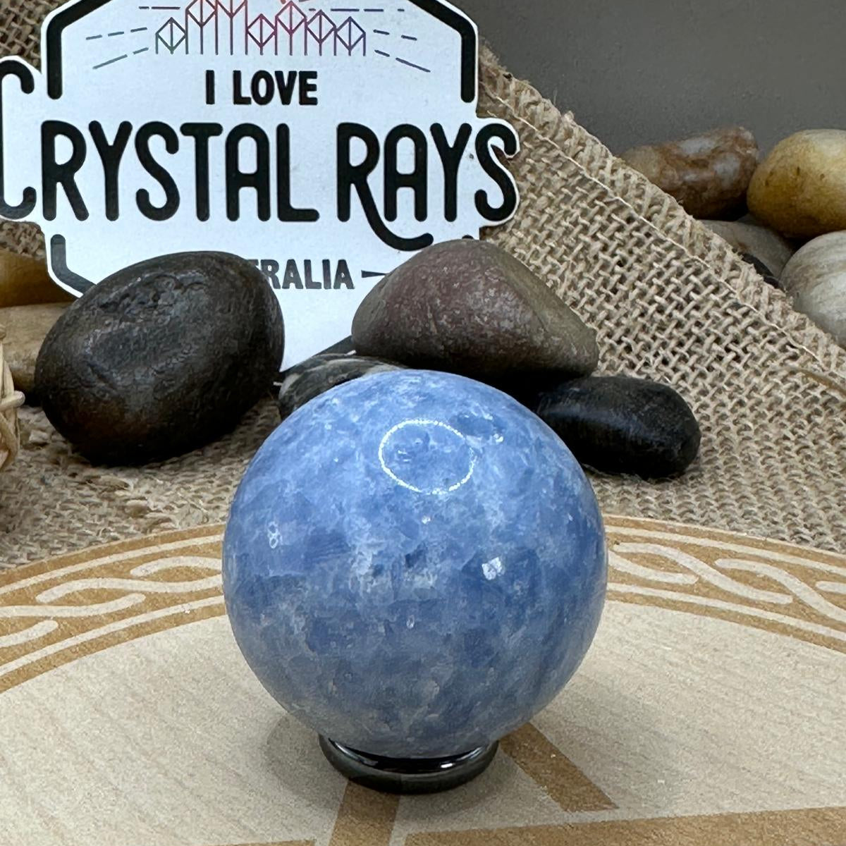 Blue Calcite Sphere
