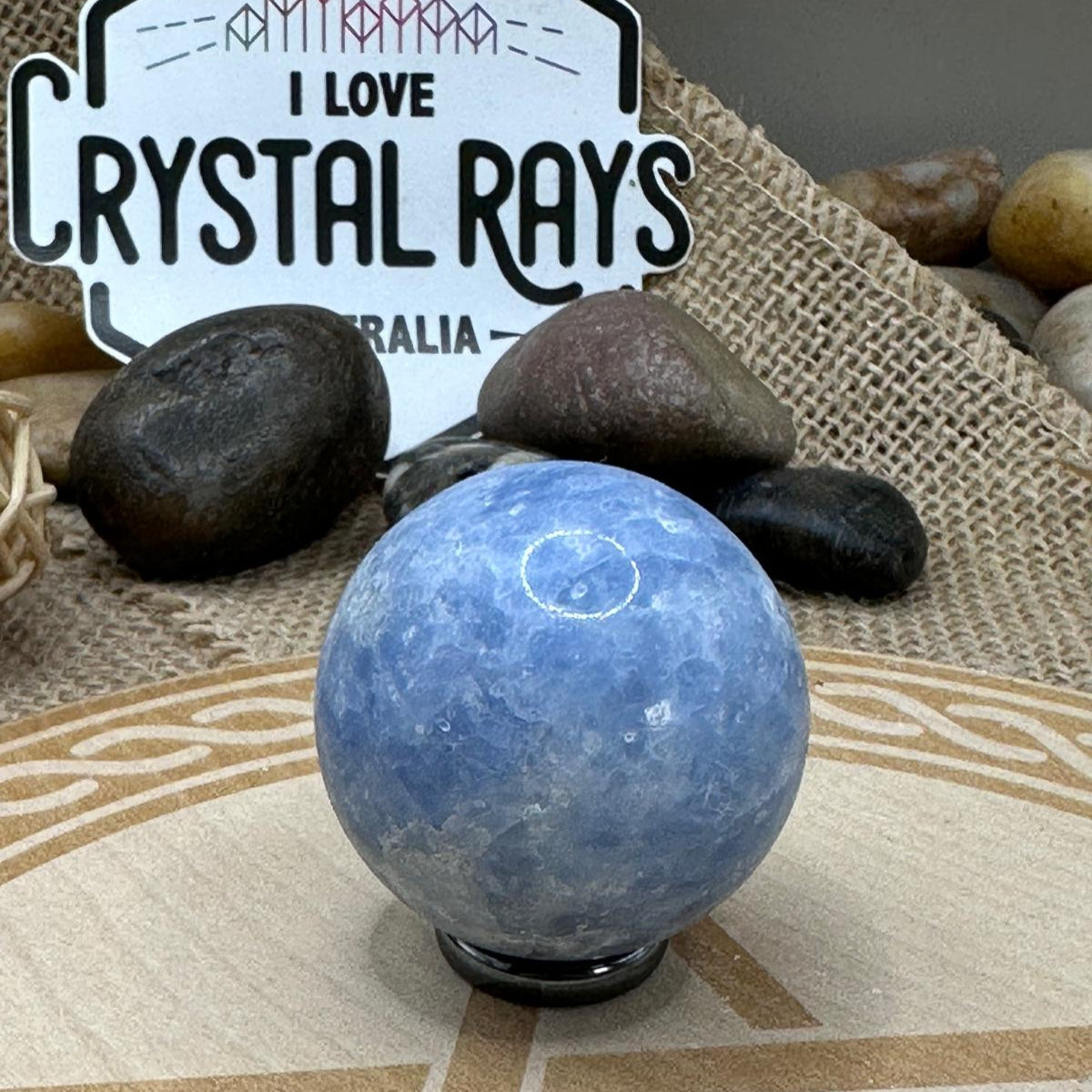 Blue Calcite Sphere