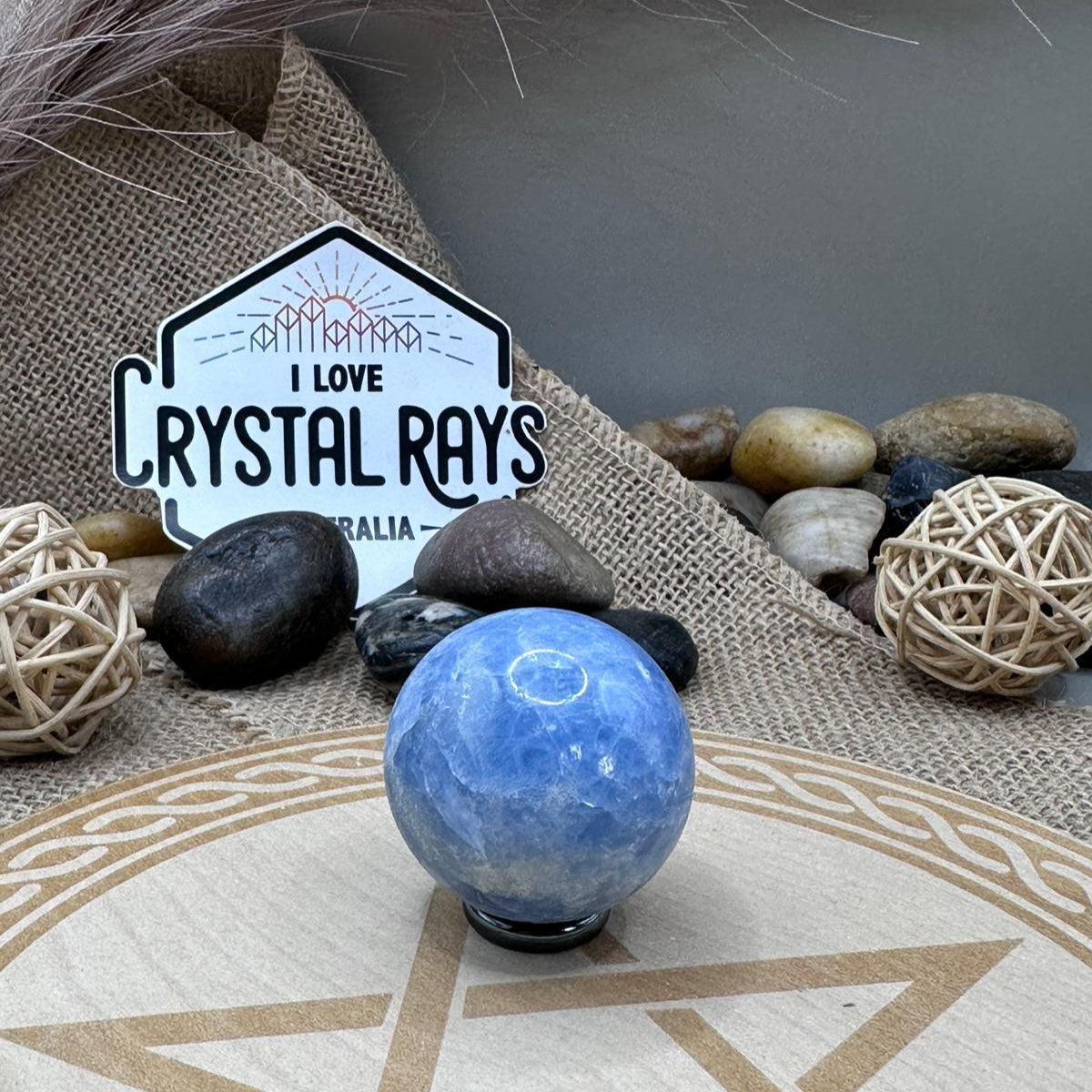 Blue Calcite Sphere