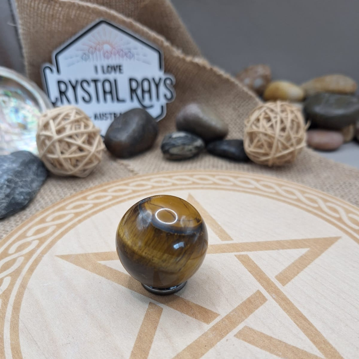 Tigers eye sphere