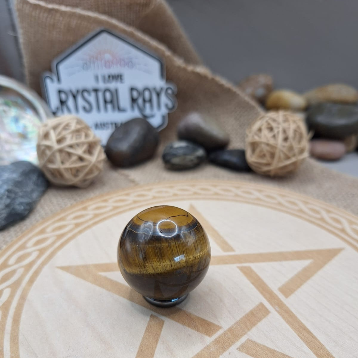 Tigers eye sphere