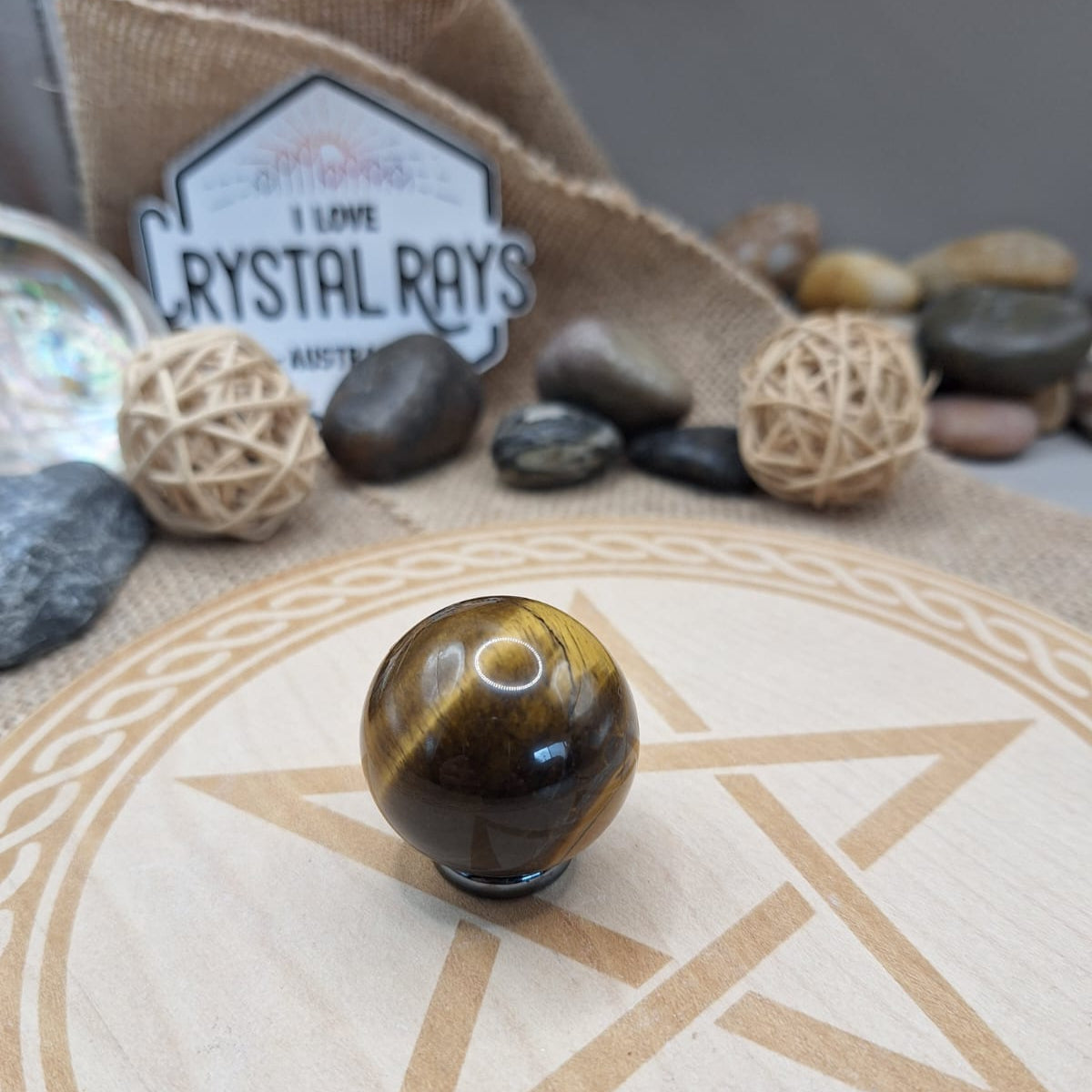 Tigers eye sphere