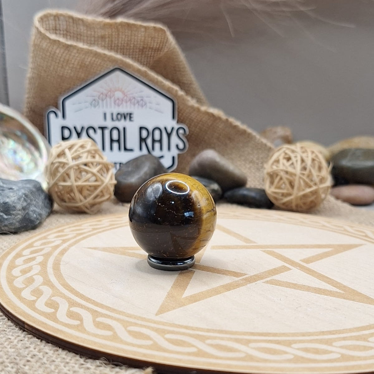 Tigers eye sphere