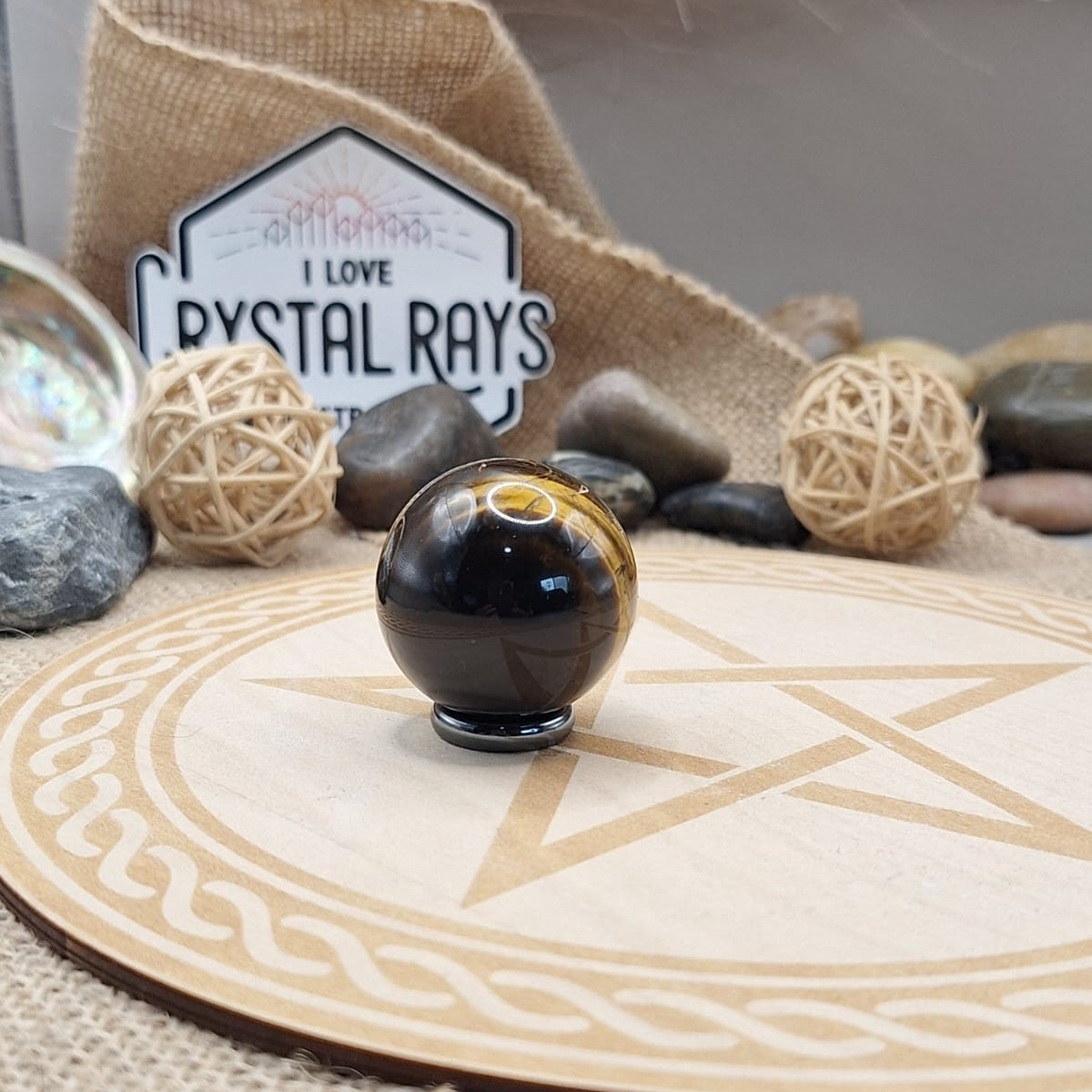 Tigers eye sphere