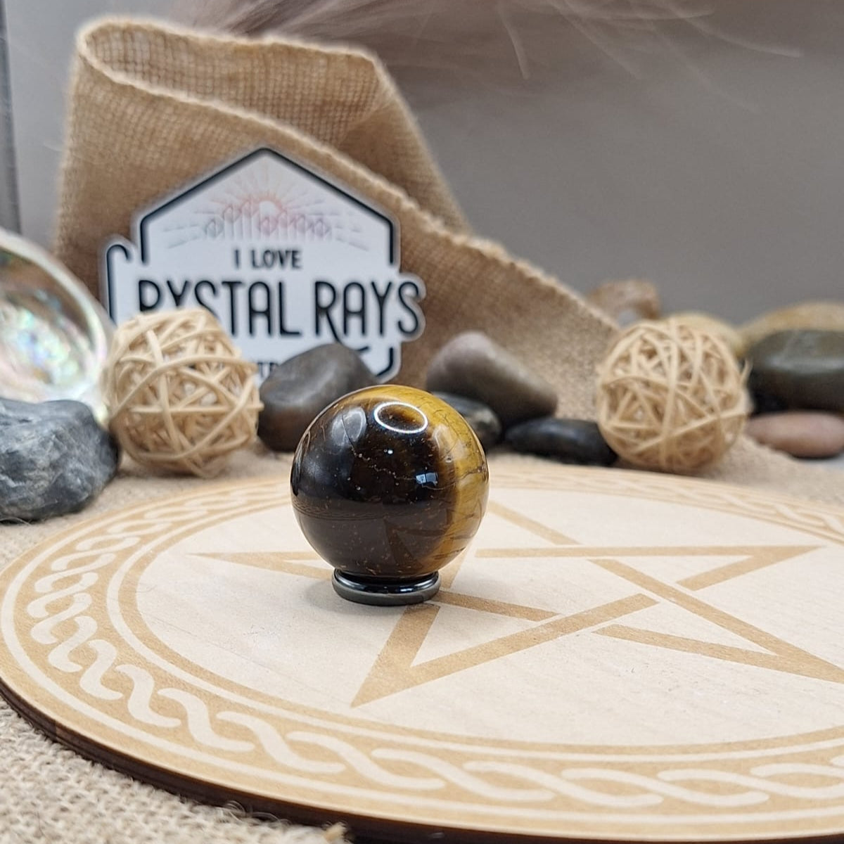Tigers eye sphere