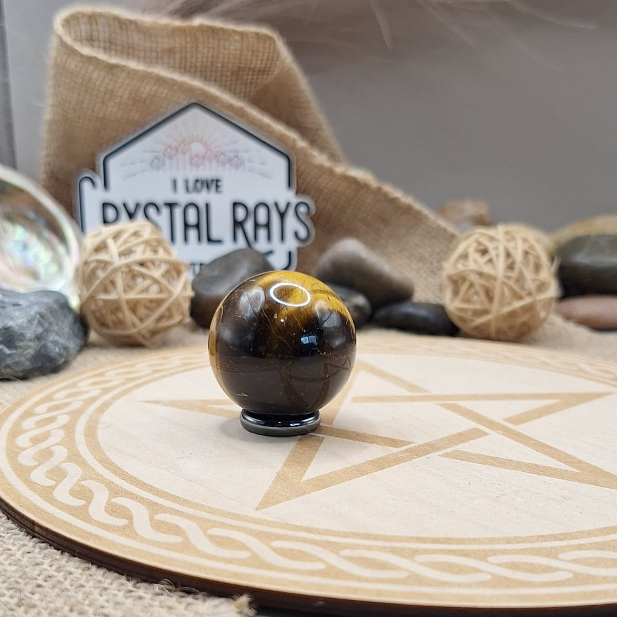 Tigers eye sphere