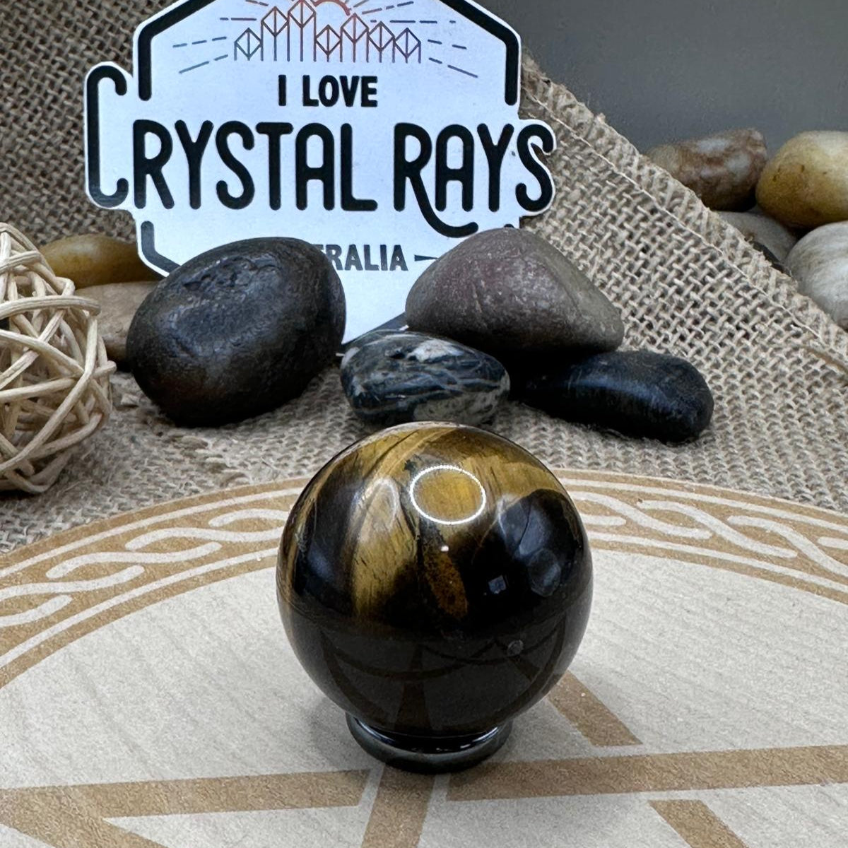 Tigers eye sphere