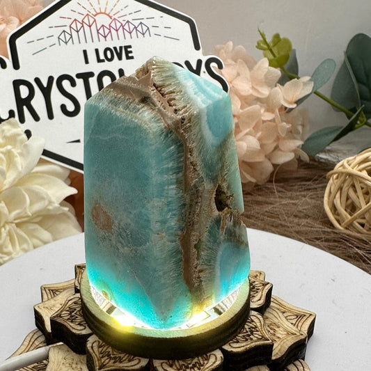 Blue Aragonite ~ Tower