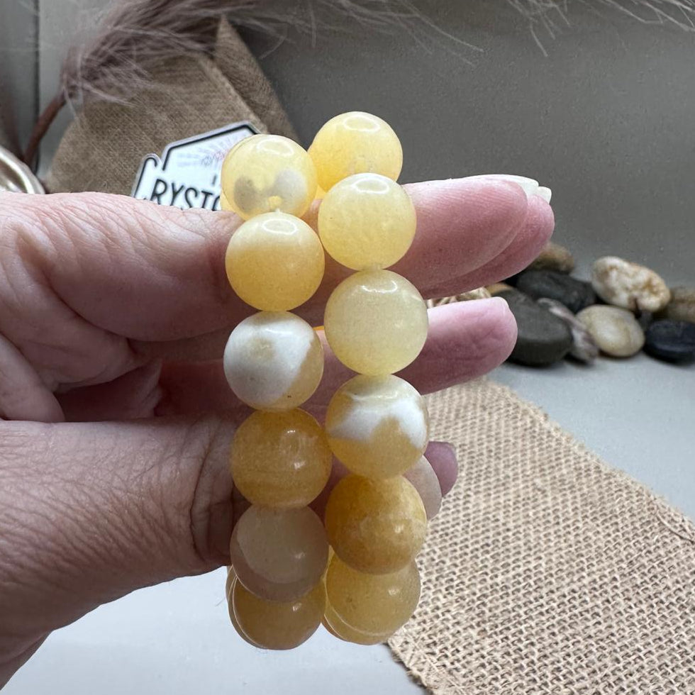 Yellow calcite bacelet