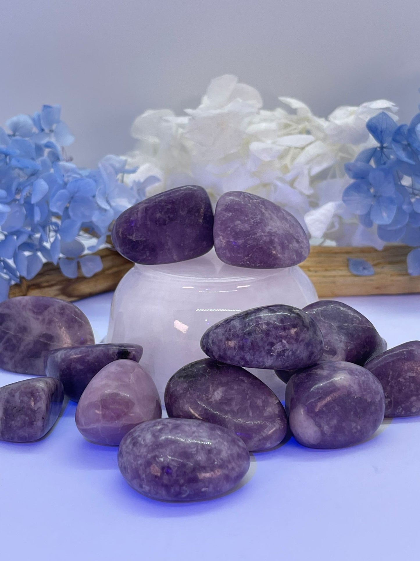 Lepidolite Tumbles