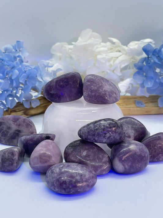 Lepidolite Tumbles