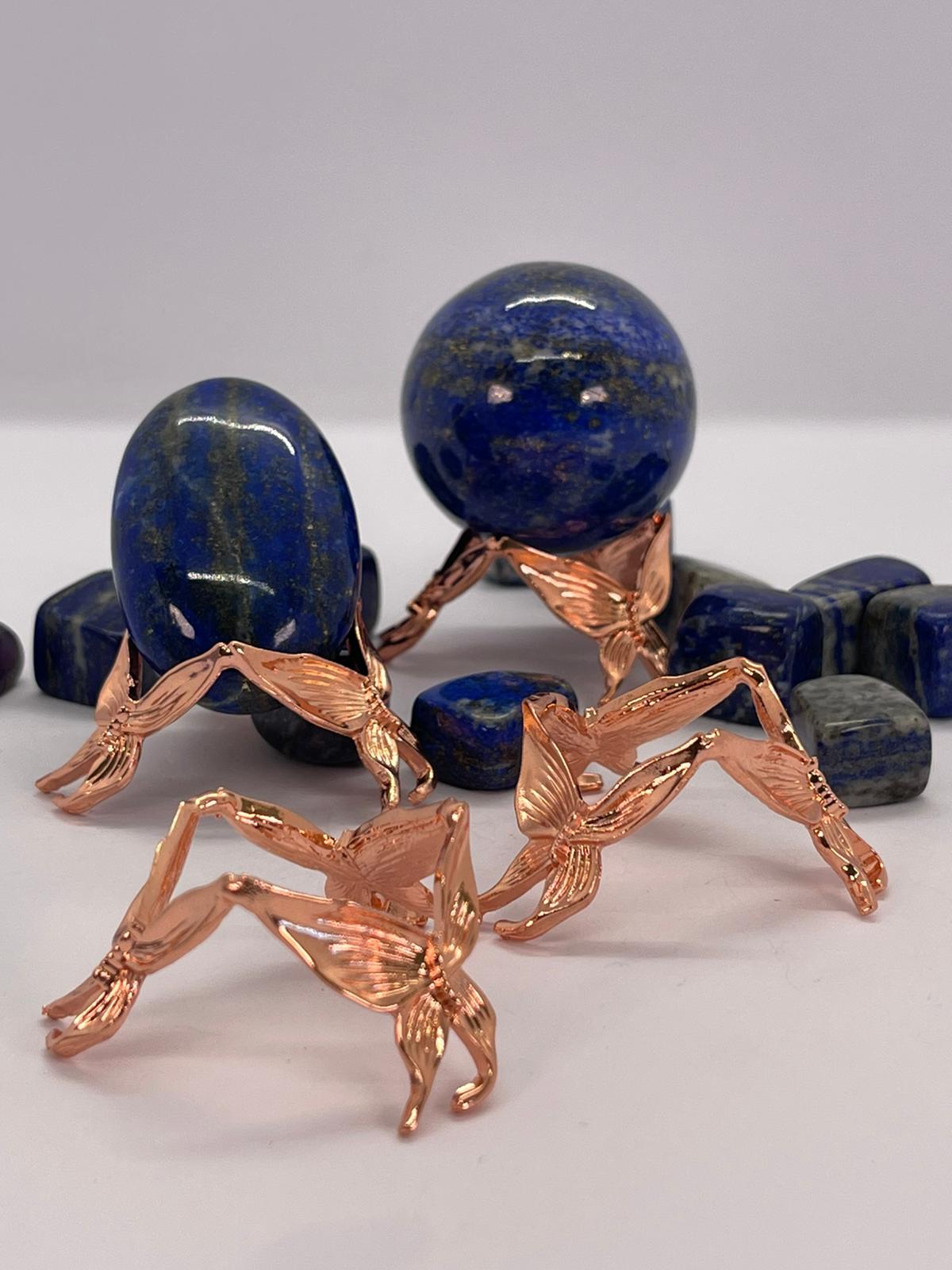 Rose Gold Butterfly Sphere Stand Small