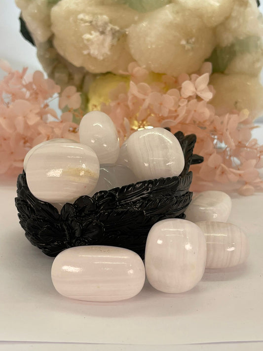 Pink Mangano Calcite Tumbles