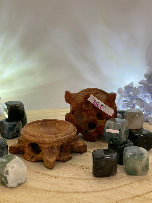 LARGE ~ Wooden Sphere Stand