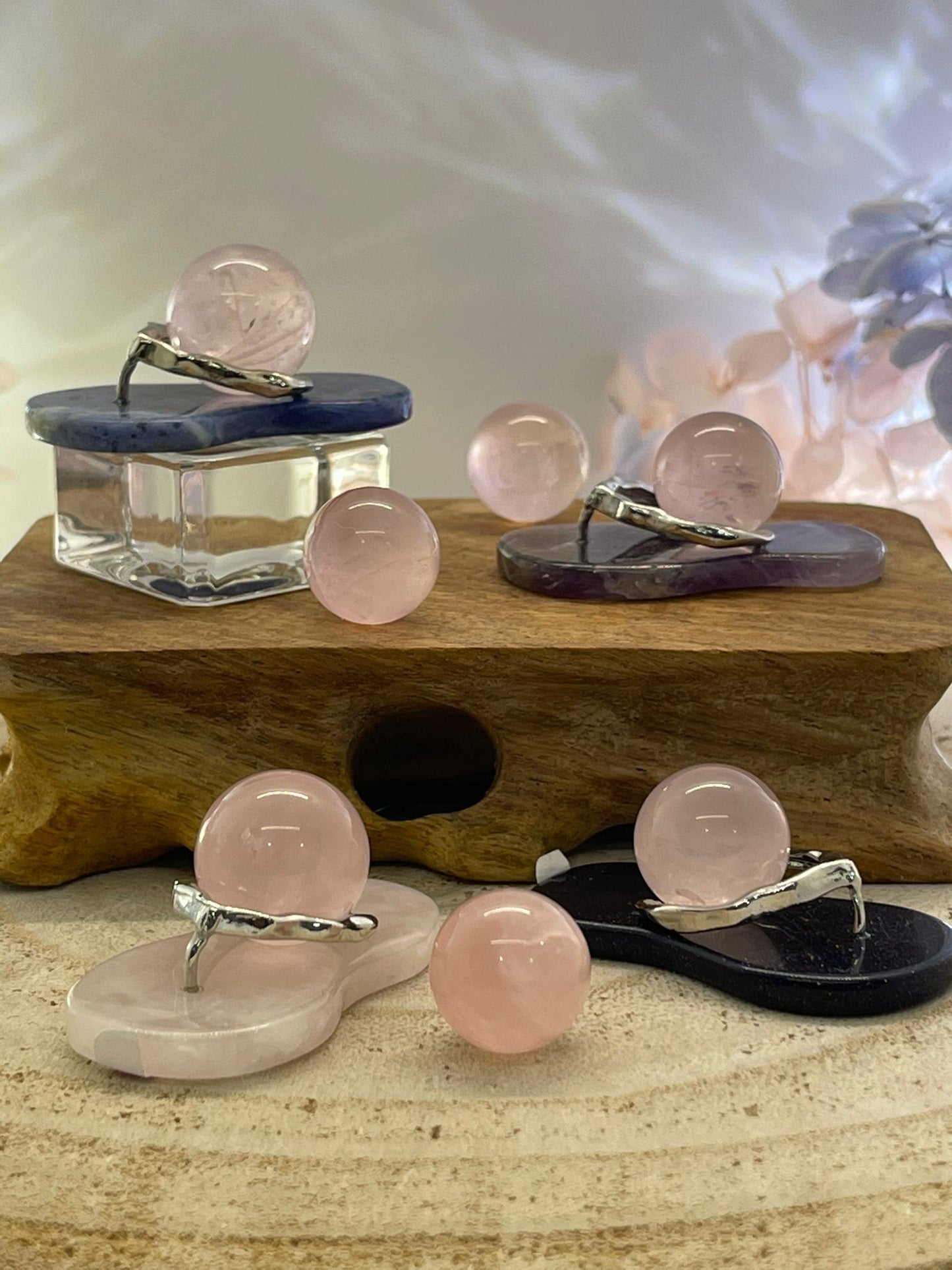 Rose Quartz Sphere 6g