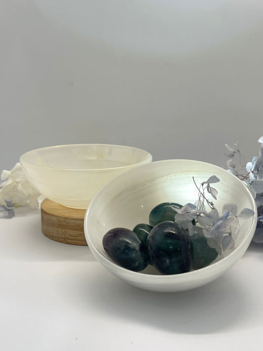 White Onyx Bowl