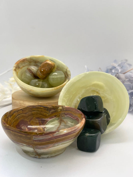 Green Onyx Bowls 120g