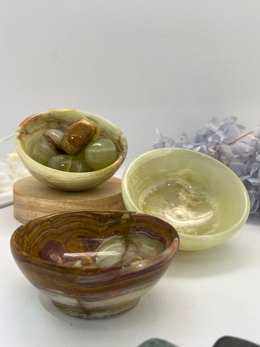 Green Onyx Bowls 120g