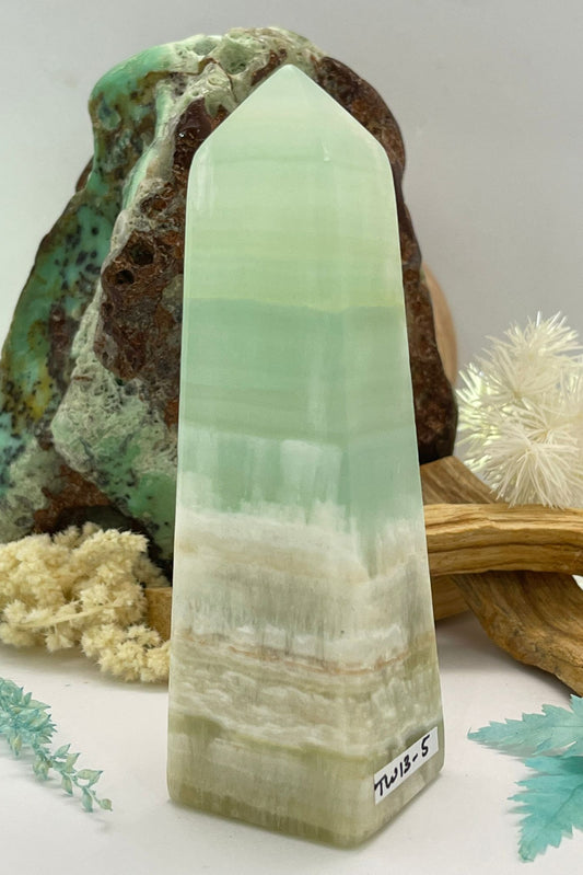 Pistachio Calcite Tower