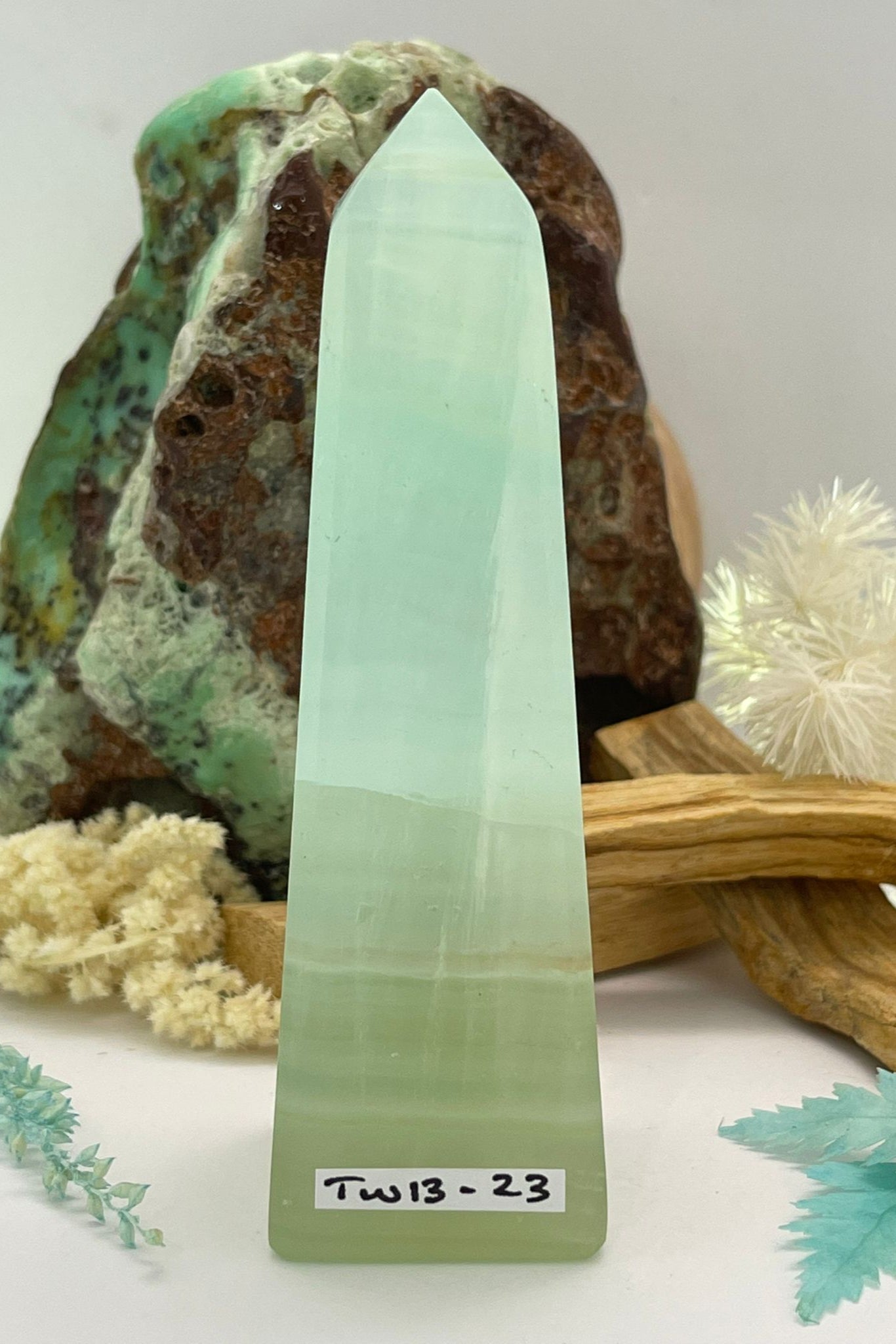 Pistachio Calcite Tower