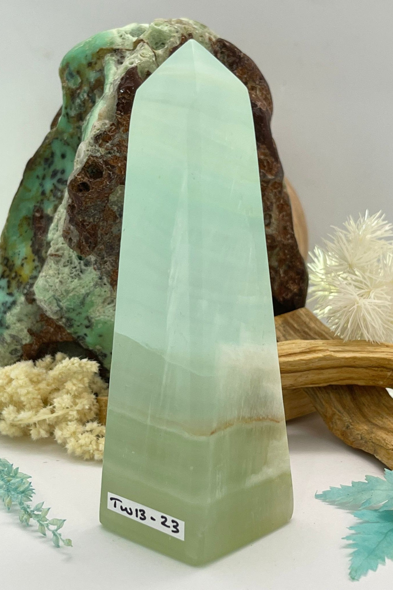 Pistachio Calcite Tower