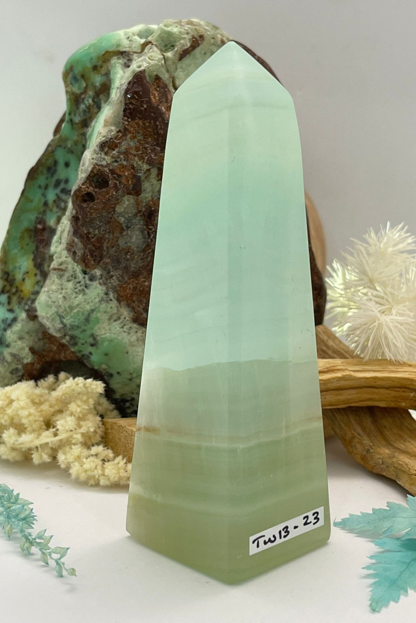 Pistachio Calcite Tower