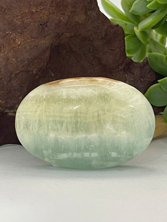 Caribbean Calcite ~ Palm stone
