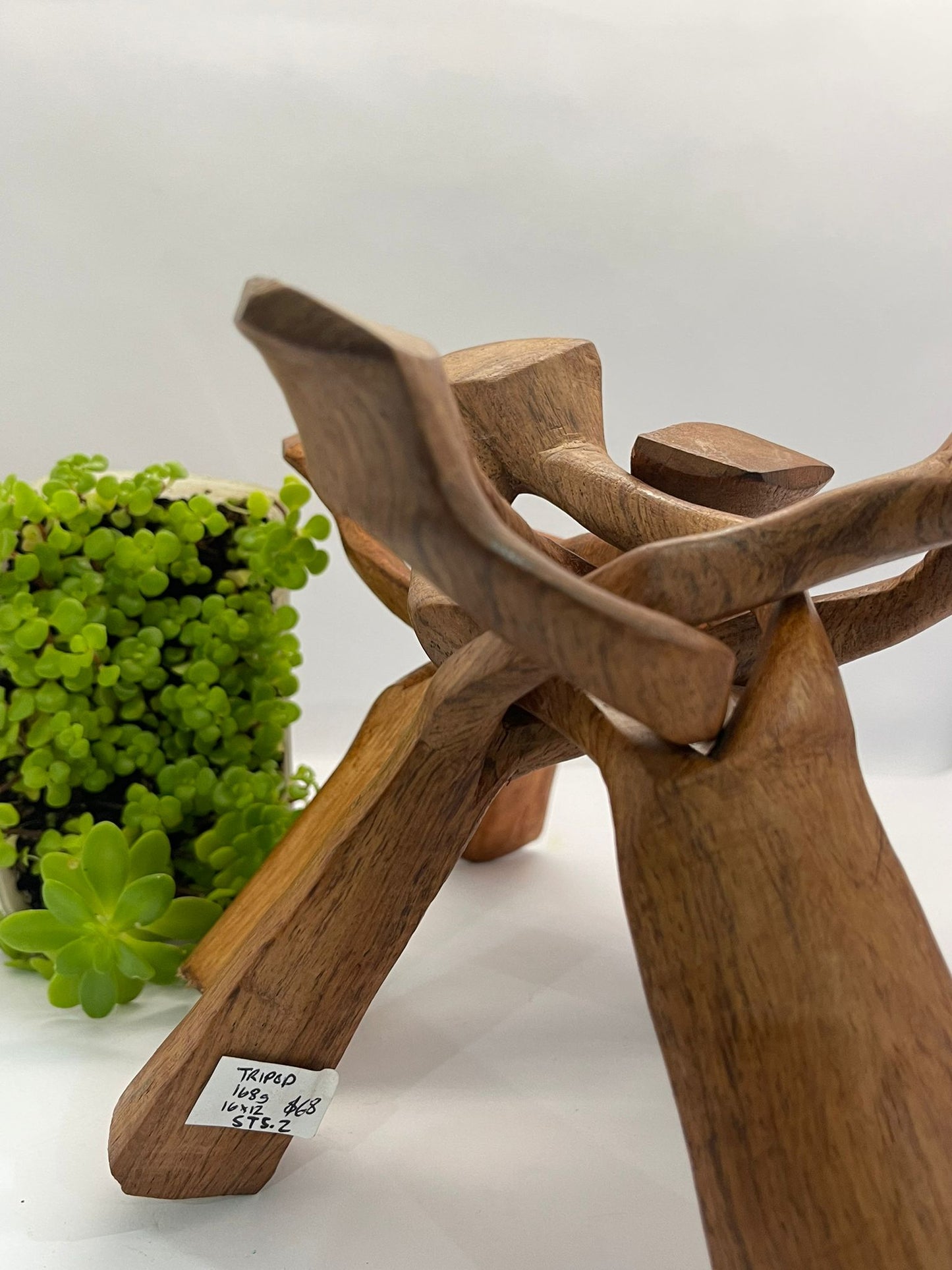 Wooden Tripod Sphere Stand (Large)