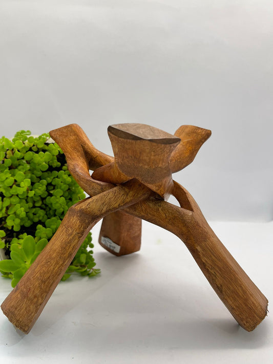 Wooden Tripod Sphere Stand (Large)