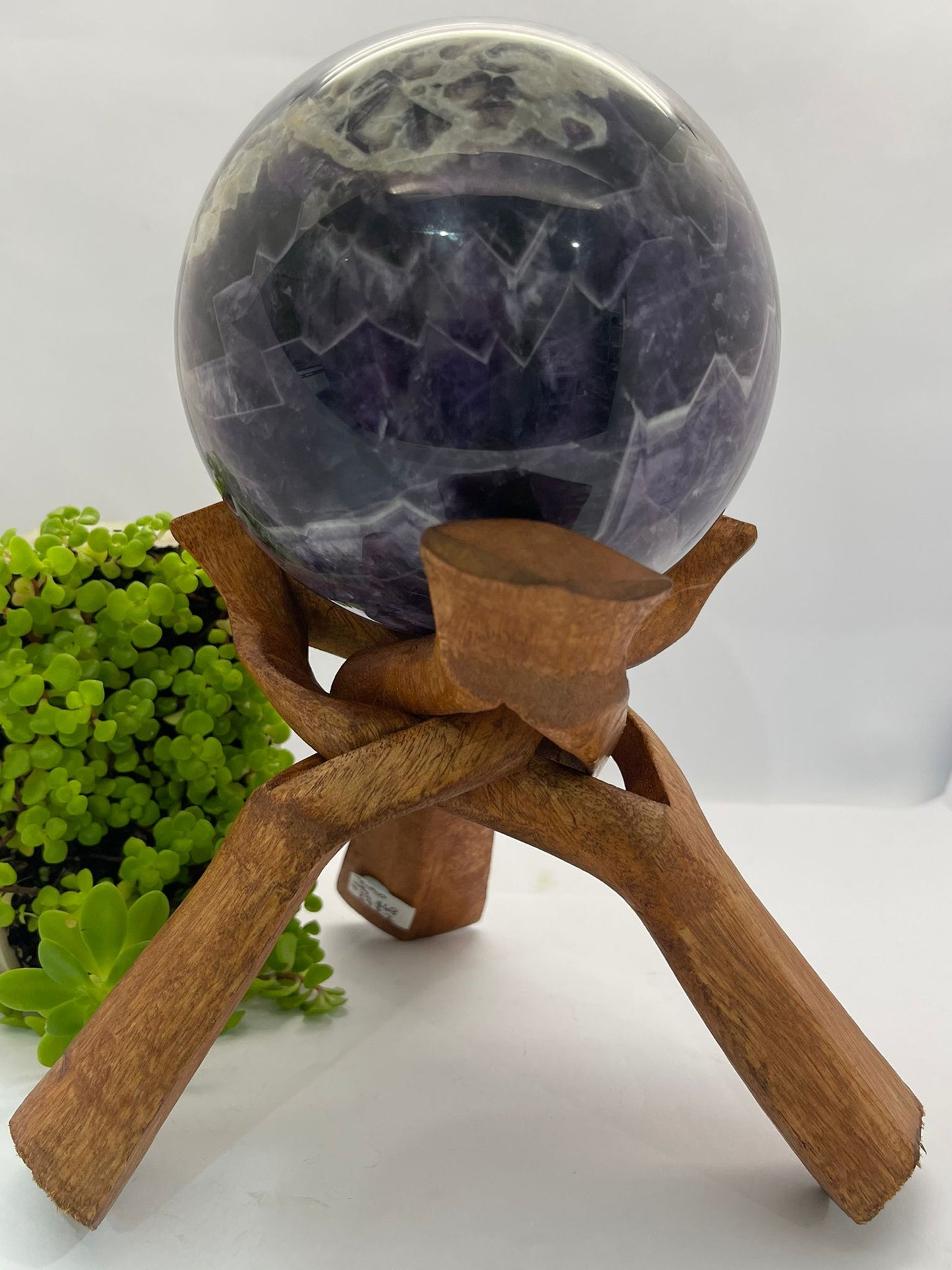 Wooden Tripod Sphere Stand (Large)