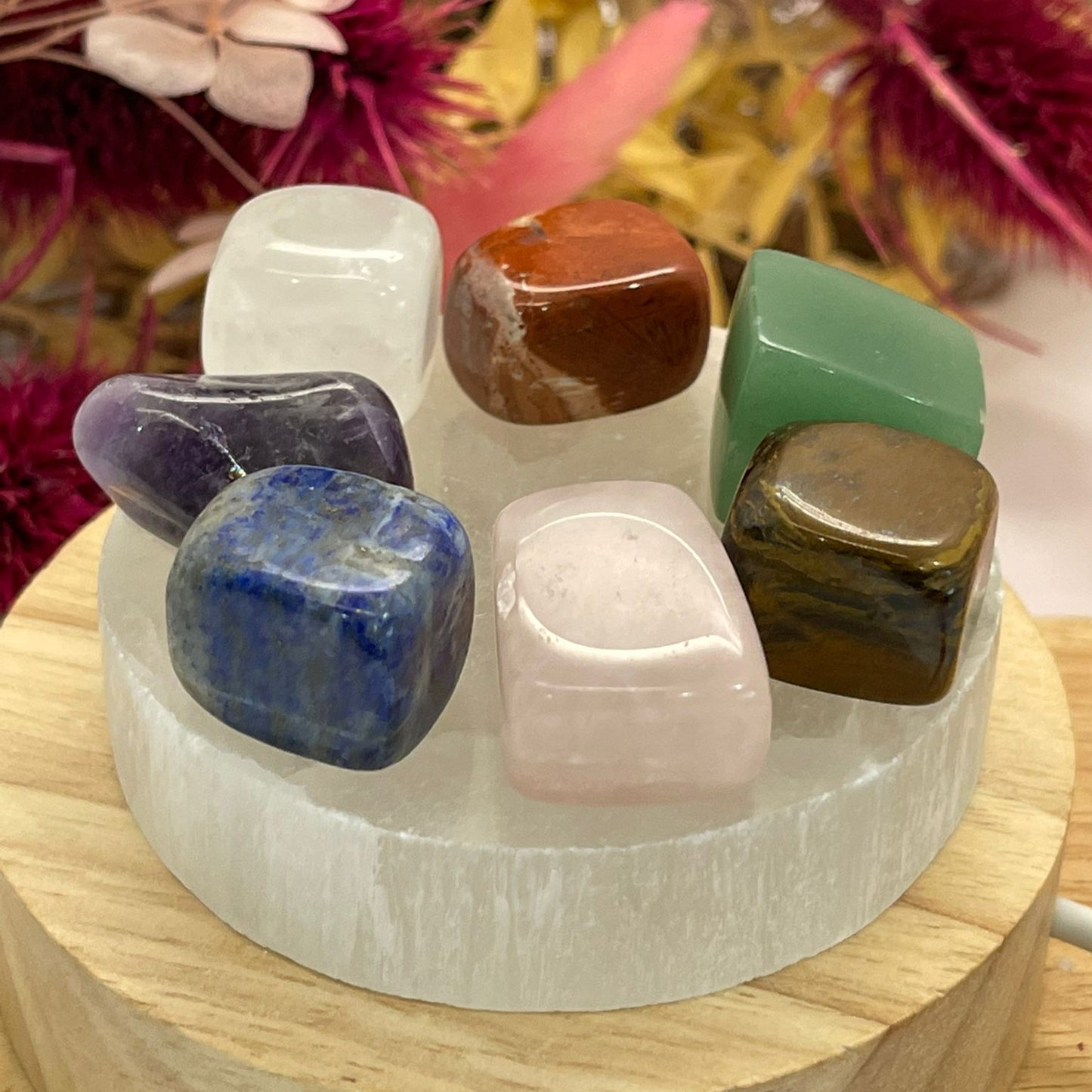 Selenite Round Slab