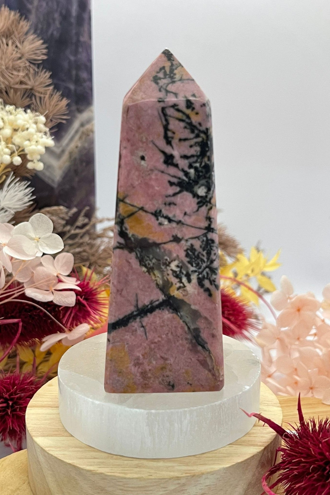 Selenite Round Slab