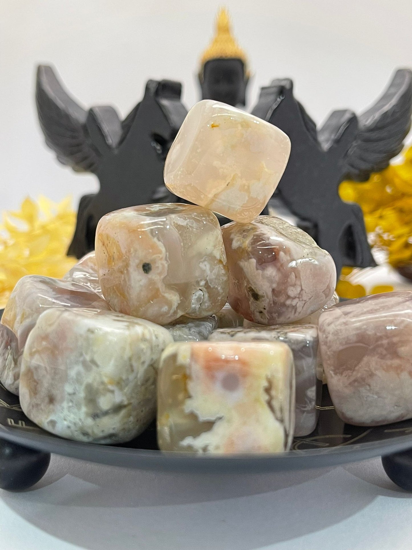 Flower Agate Tumbles