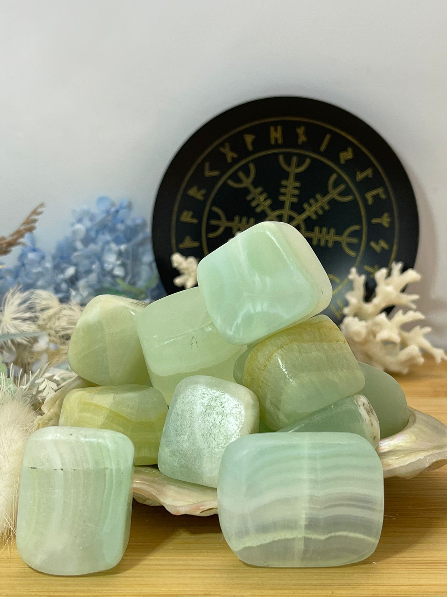 Pistachio Calcite Tumble Stones