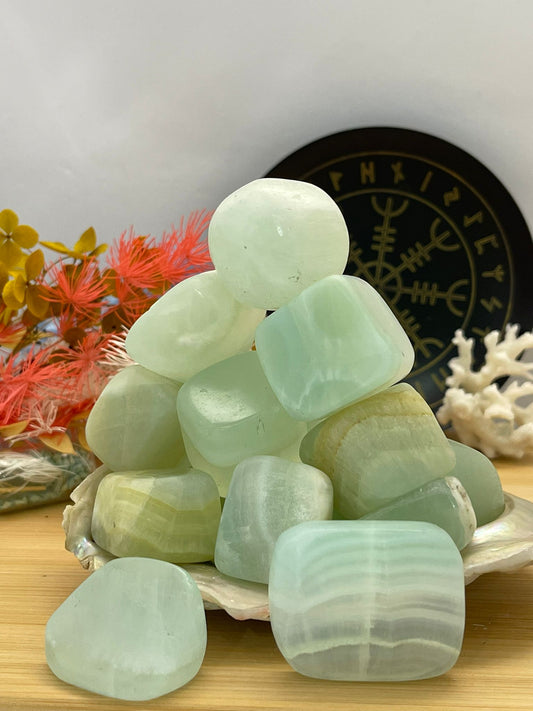 Pistachio Calcite Tumble Stones