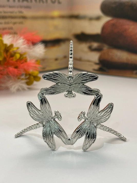 Dragonfly Sphere Stand Silver (S)