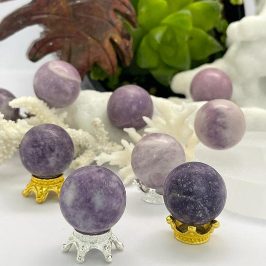 Lepidolite Sphere