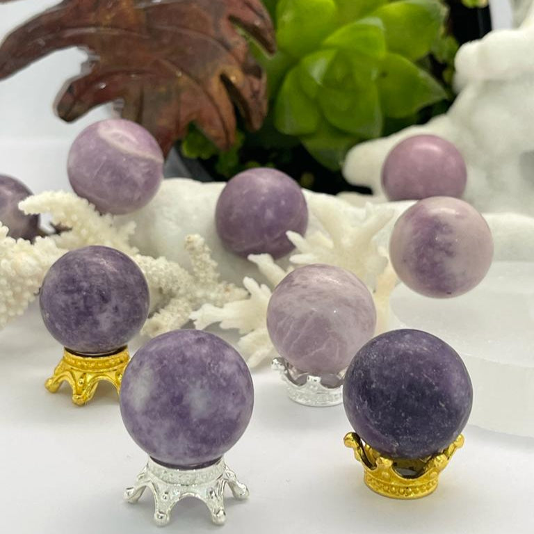 Lepidolite Sphere
