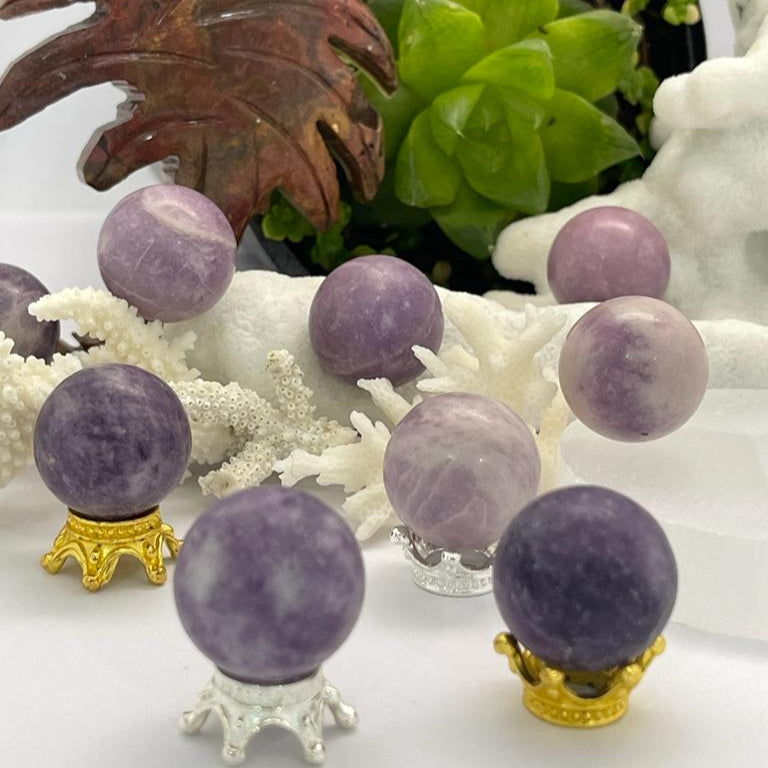 Lepidolite Sphere