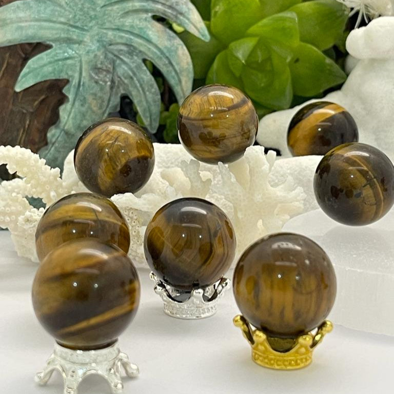 Tigers eye sphere