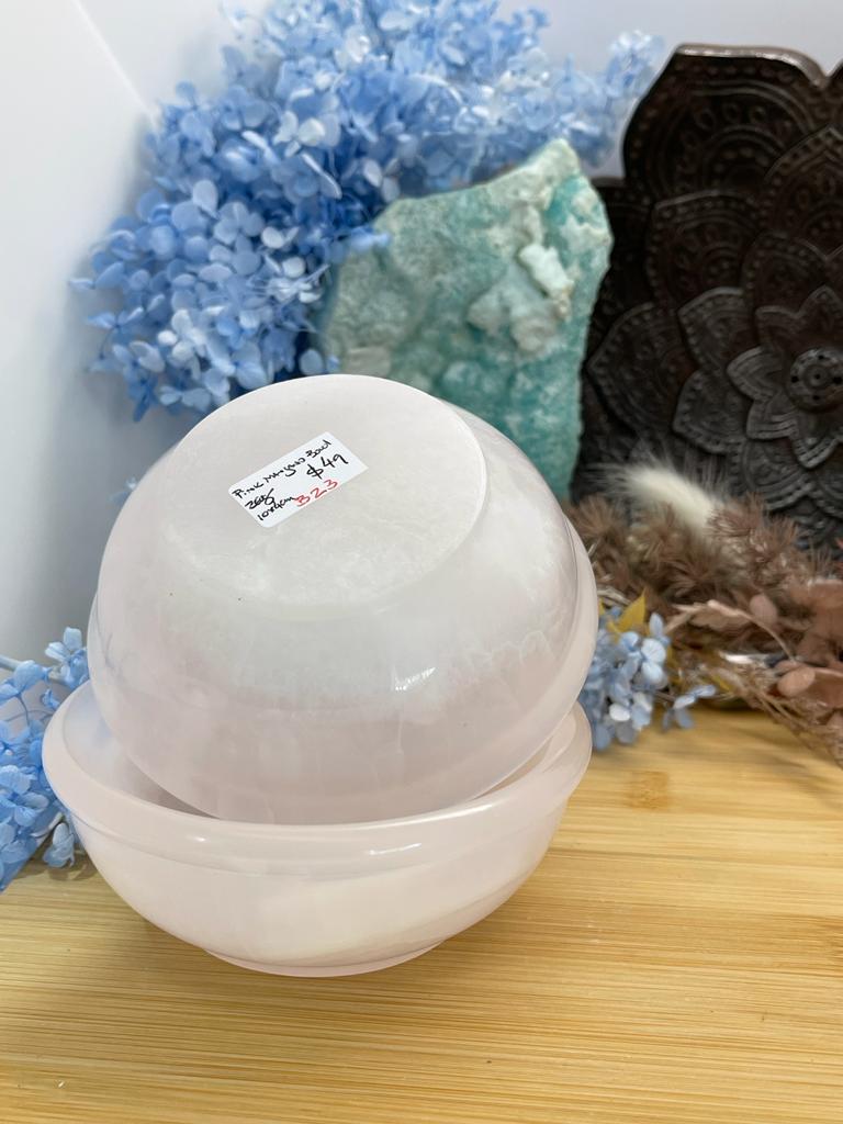 Pink Mangano Calcite Bowls 260g
