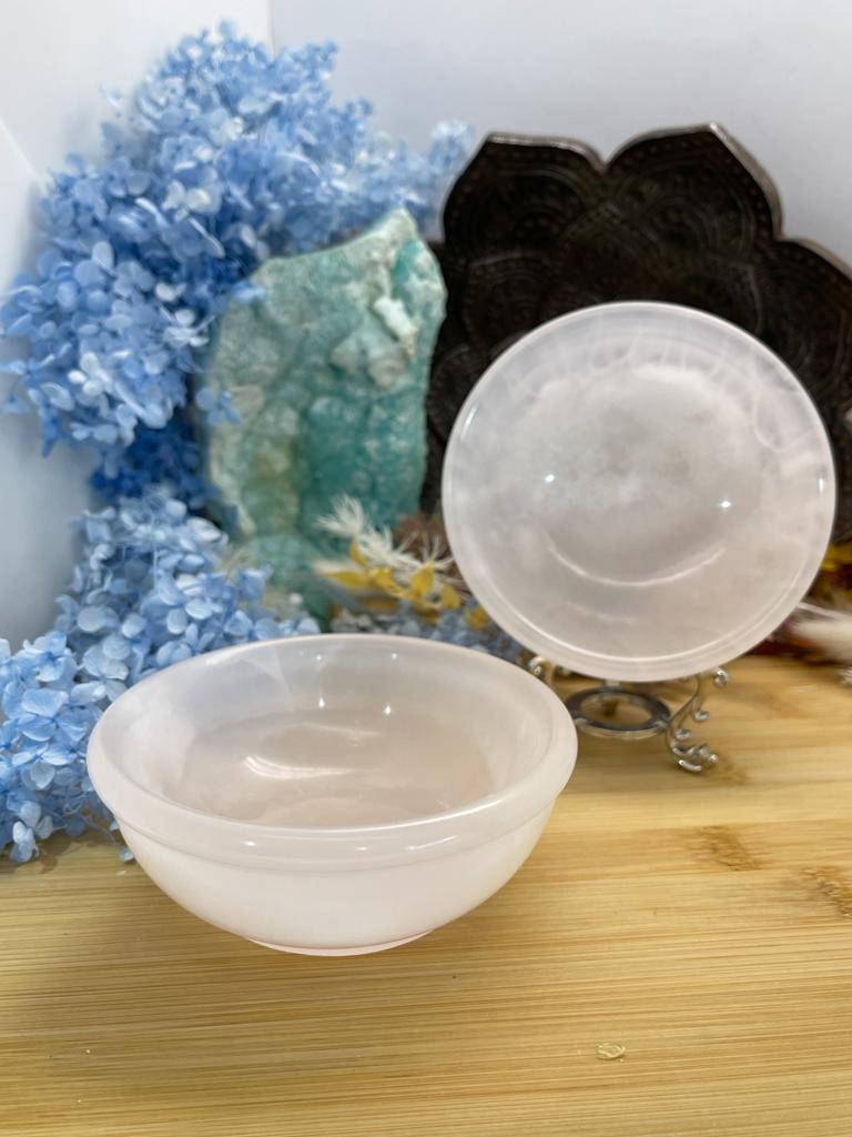 Pink Mangano Calcite ~ Bowls