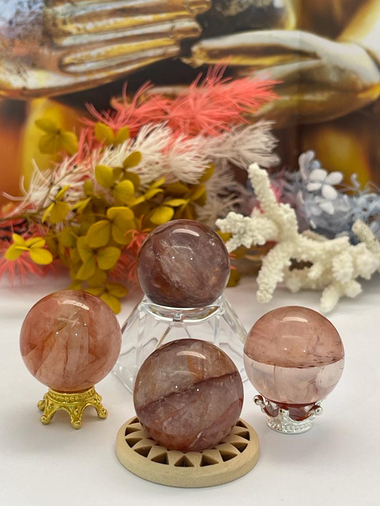 Fire Quartz Spheres 25g