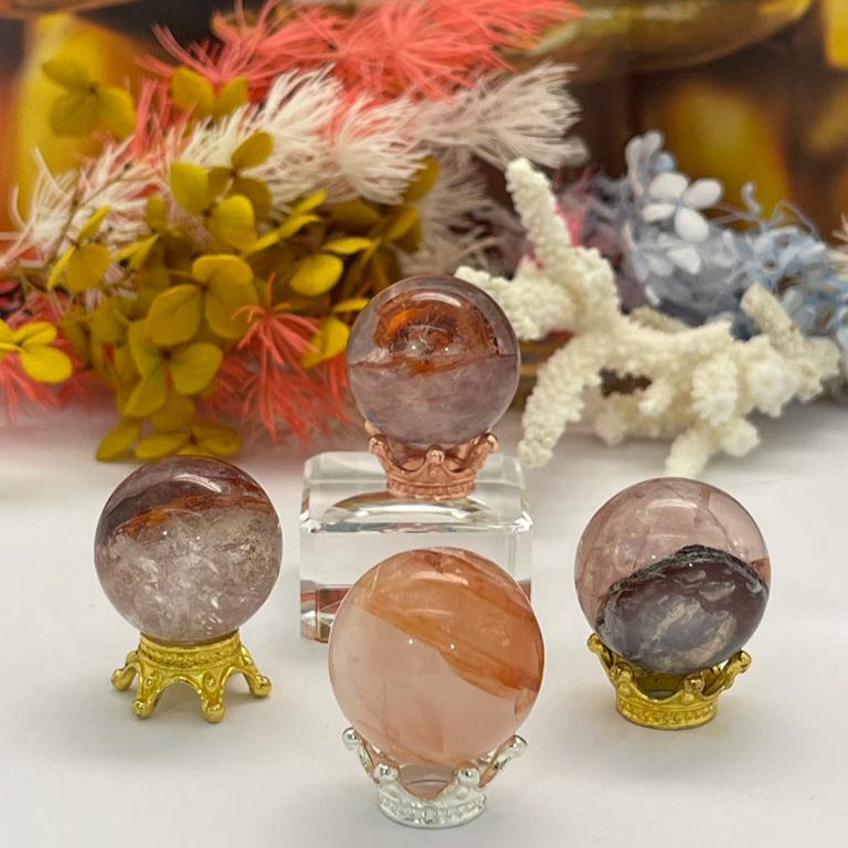 Fire Quartz Sphere