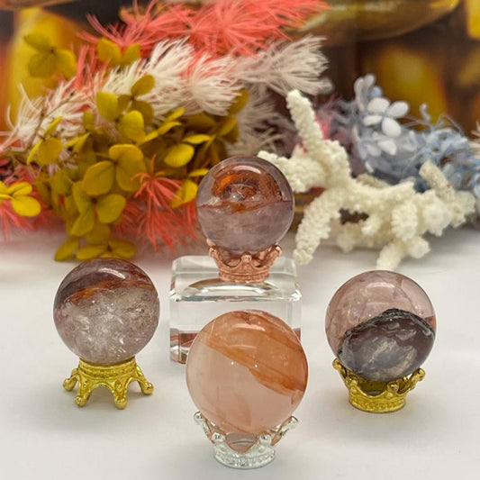 Fire Quartz Sphere