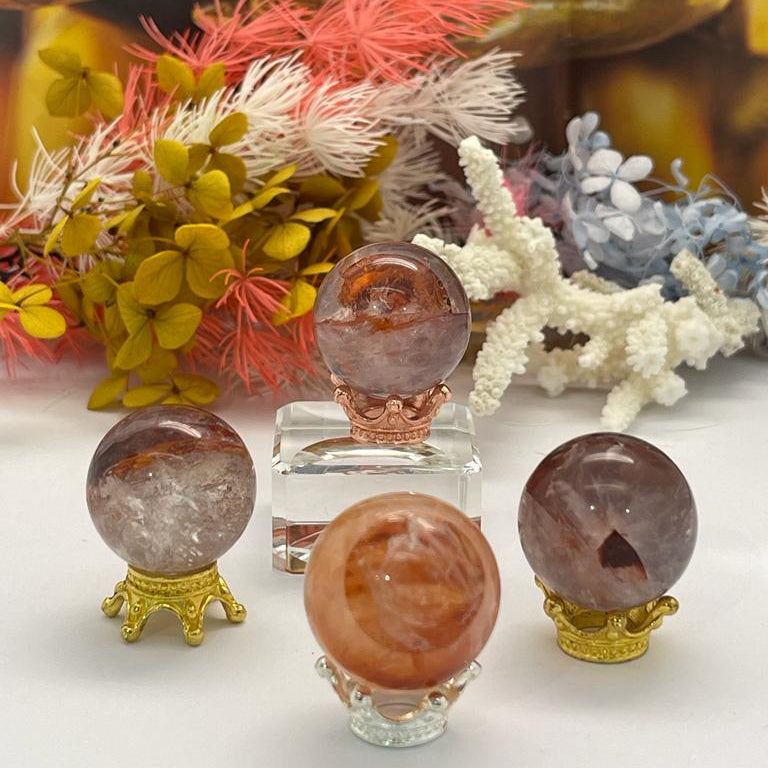 Fire Quartz Sphere