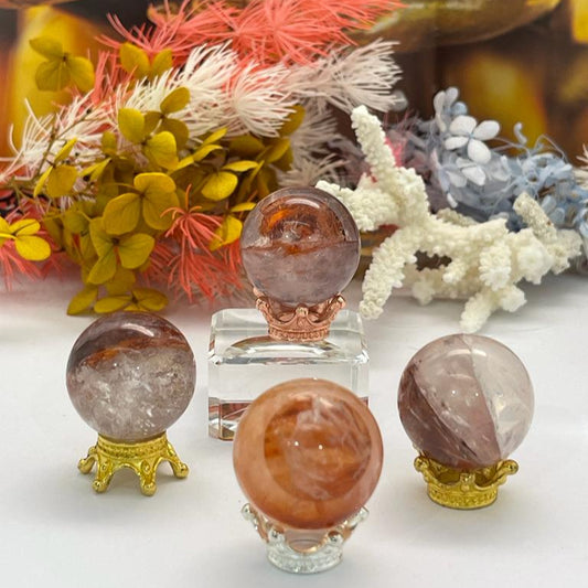 Fire Quartz Sphere