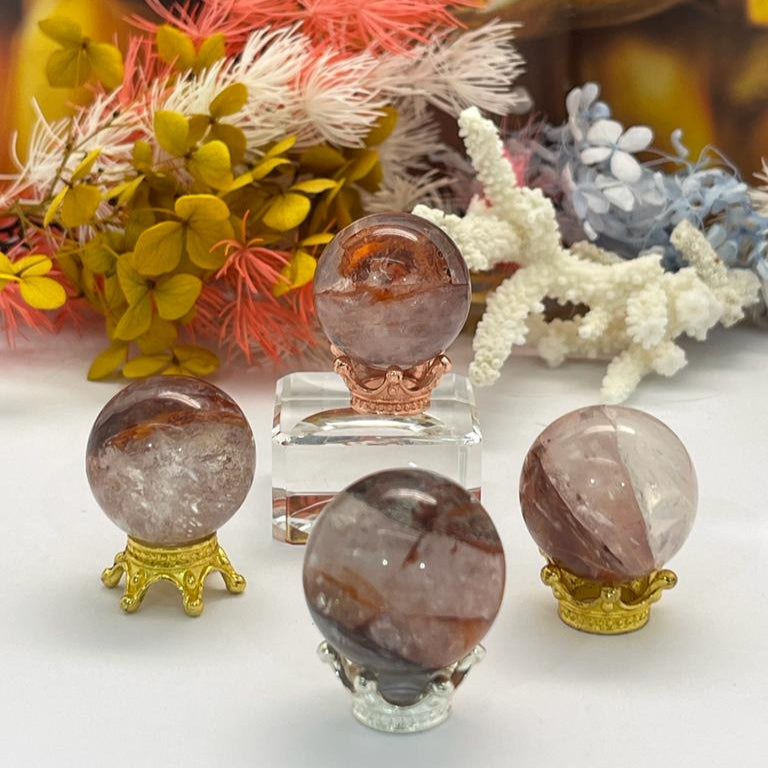 Fire Quartz Sphere